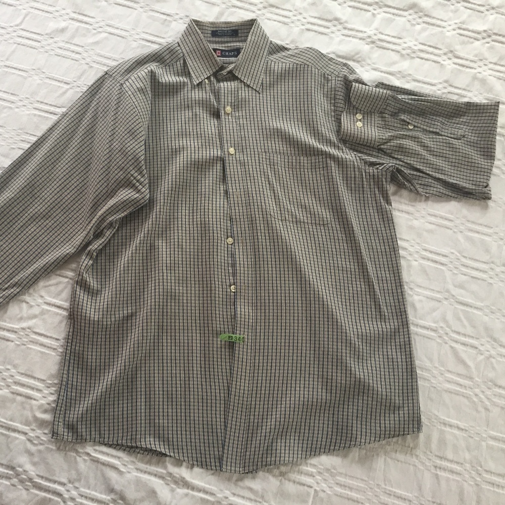 CHAPS Men's Long-Sleeve Performance Button-Down